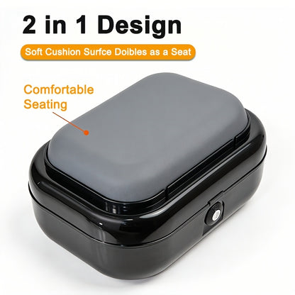 New Electric Scooter Tail Trunk with Passenger Seating Capability | Compatible with Kukirin KUGOO M5/M5PRO, Features a Safety Locking Seat Storage Box. Large Capacity, Soft Cushion, Universal Fit, Durable, Without Battery