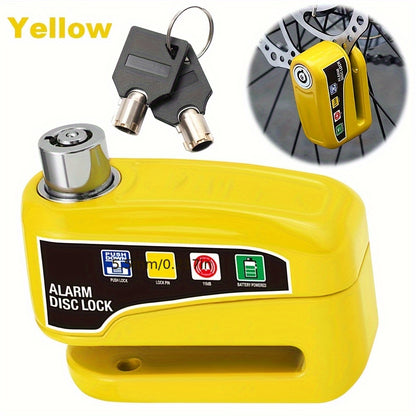 Motorcycles Handlebar Lock, Motorcycle Disc Brake Lock, Motorcycle Locks Anti-Theft Security Wheel Disc Lock, with 2 Keys for Motorbike Bike Bicycles Scooter