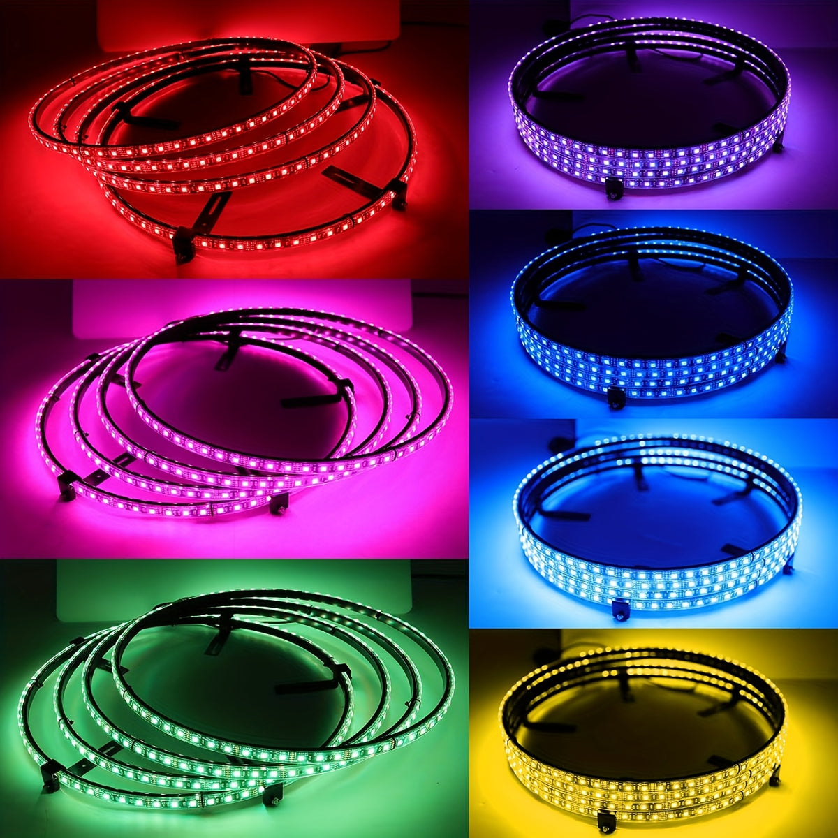 Car Underglow & Wheel Lights – App & Dual Control LED Chassis Ambient Light for Truck, Jeep Wrangler, Tesla, Ford & More