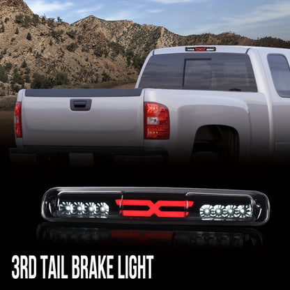 Third TailType X Brake Light High Mount Stop Lamp Reverse Light Turn Signal Light Fit for Chevy for Silveryado 99-06