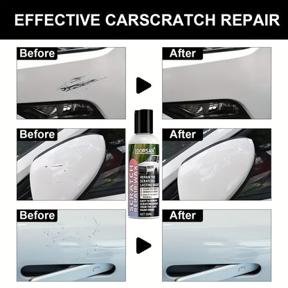 Car Scratch Repair Paste – Nano Swirl Remover, Wax & Polish Kit for Deep Scratch Fix, Paint Restoration, All Colors, 1.69oz + Sponge