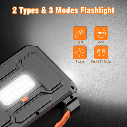 100W/300W Portable Power Station Solar Generator, (Solar Panel Optional), High Capacity Battery Pack, With 2*AC Outlet, DC, USB Port, LED Light, Extra Battery Power Supply For Outdoor Camping, Hiking, Road Trip, CPAP, Fan, Hurricane Emergency, Gift