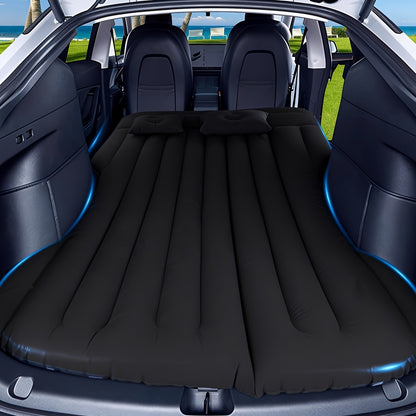 Ultra Comfortable Car Inflatable Mattress, Suitable for Tesla SUV Trucks, RVs, Trucks, Backseat Trunks, 64ft, Portable Foldable Inflatable Bed. Suitable for Travel Camping, Ncluding Storage Bag, Air Pump And Two Pillows, Two Piers