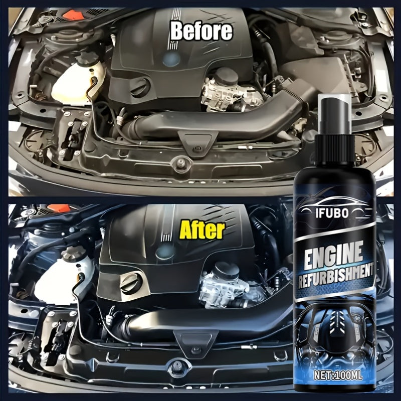 Engine Degreaser & Exterior Cleaner 3.38 oz + Towel – Powerful Oil & Grime Remover for Engine Heads, Exhaust Pipes, Fuel & Water Systems, Low Odor