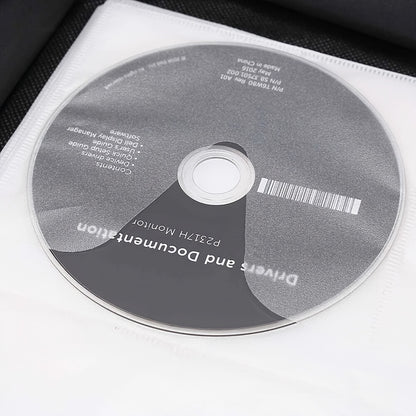 A 520-Slot PU Faux Leather CD Holder, Spacious Enough for Storage, Shielded by a Plastic Cover, This Black Bag Is Ideal for Cds And Dvds. It'S a Portable Storage Solution Perfect for Events, Moving, Promotional Advertising, And Anniversary Parties