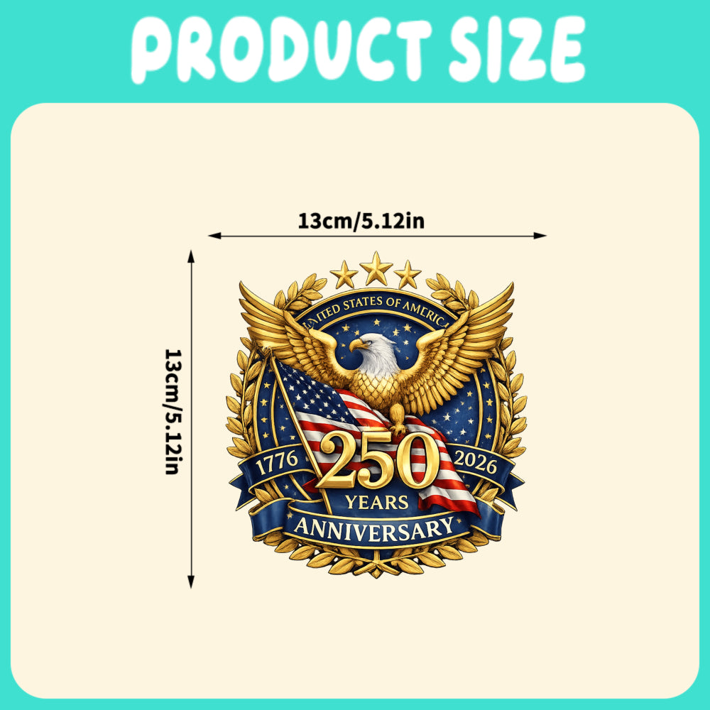 Car Stickers And Decals, Car Window Decals Vinyl, United States 250 Years Anniversary Eagle Flag Design, Automotive Decals, Funny Bumper Stickers(1/4pcs)