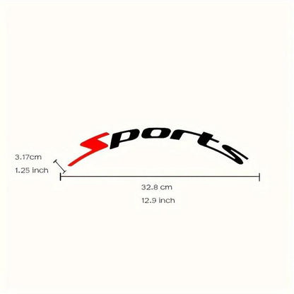 Pack of 8, Sport 1pc Quick Paste, Stickers, for Car/ Motorcycle Tire Stickers, PVC Material, Car Racing Performance Tire Letter Stickers, Car Modification Decoration, Cool Fashion Decals