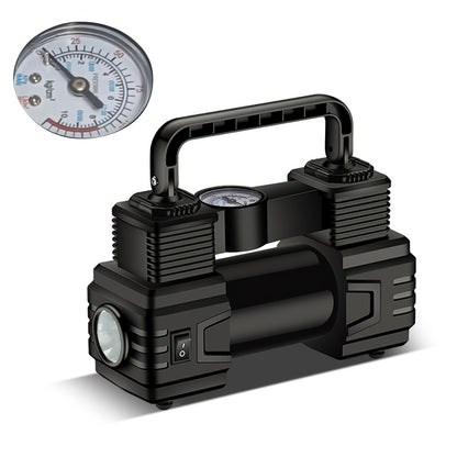 150 PSI Car Inflator Pump Portable Air Pump for Sedan, Multifunctional 12V with Pointer Gauge, Without Battery