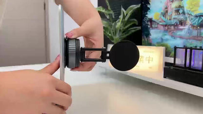 360-Degree Rotatable Magnetic Phone Holder - Compatible with for All Smartphones And Vehicles, Works with Iphone 16/15/14/12 - Compact And Foldable Car Mount with Strong Grip - Trendy Car Accessory