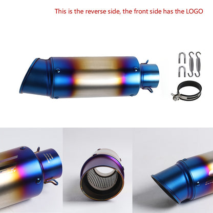 ANMIEN Sturdy Motorcycle Exhaust Pipe - 51/60Mm Diameter, Made of Stainless Steel, Compatible with NMAX 125/155, for Suzuki GSX650F, GSX1250, GSX650R, Motorcycle Exhaust, Enhances Vehicle Performance, Stylish Exhaust Design