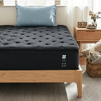 6/12/14/16 Inch Hybrid Spring Mattress, Twin Full Queen King Size, Ergonomic Medium Firm Support Mattress, Luxury Comfort for Home, RV And Camper Use