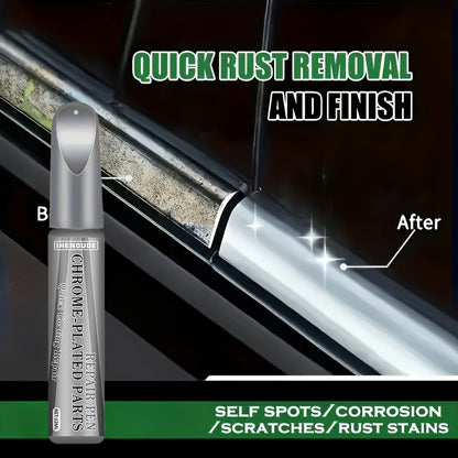 Chrome-plated Parts Repair Pen - Surface Scratch Repair, Suitable for Car Chrome-plated Parts, Wheel Hubs, Signs, Door Handles, and Other Metal Parts, Easy to Restore and Look New