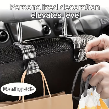 27pcs Bling Car Accessories Set for Women, Bling Steering Wheel Covers Universal Fit 15 Inch, Bling Car Coasters, Bling License Plate Frame, Car Phone Holder