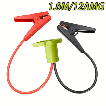 [Portable Battery Booster] Jumper Cables for Starting Car with Adapter Compatible with Ryo-Bi 18V Battery Jump Starter 8AWG 5.9FT Portable Auto Battery Booster Pack for Jump Starting Light Vehicles (Battery Not Included)
