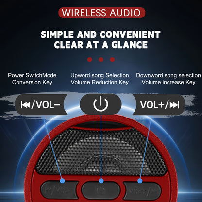 KORBROS Motorcycle Stereo Sound System with Built-In Amplifier, MP3 & USB - 12V Speakers for ATVs, Handlebar Mount