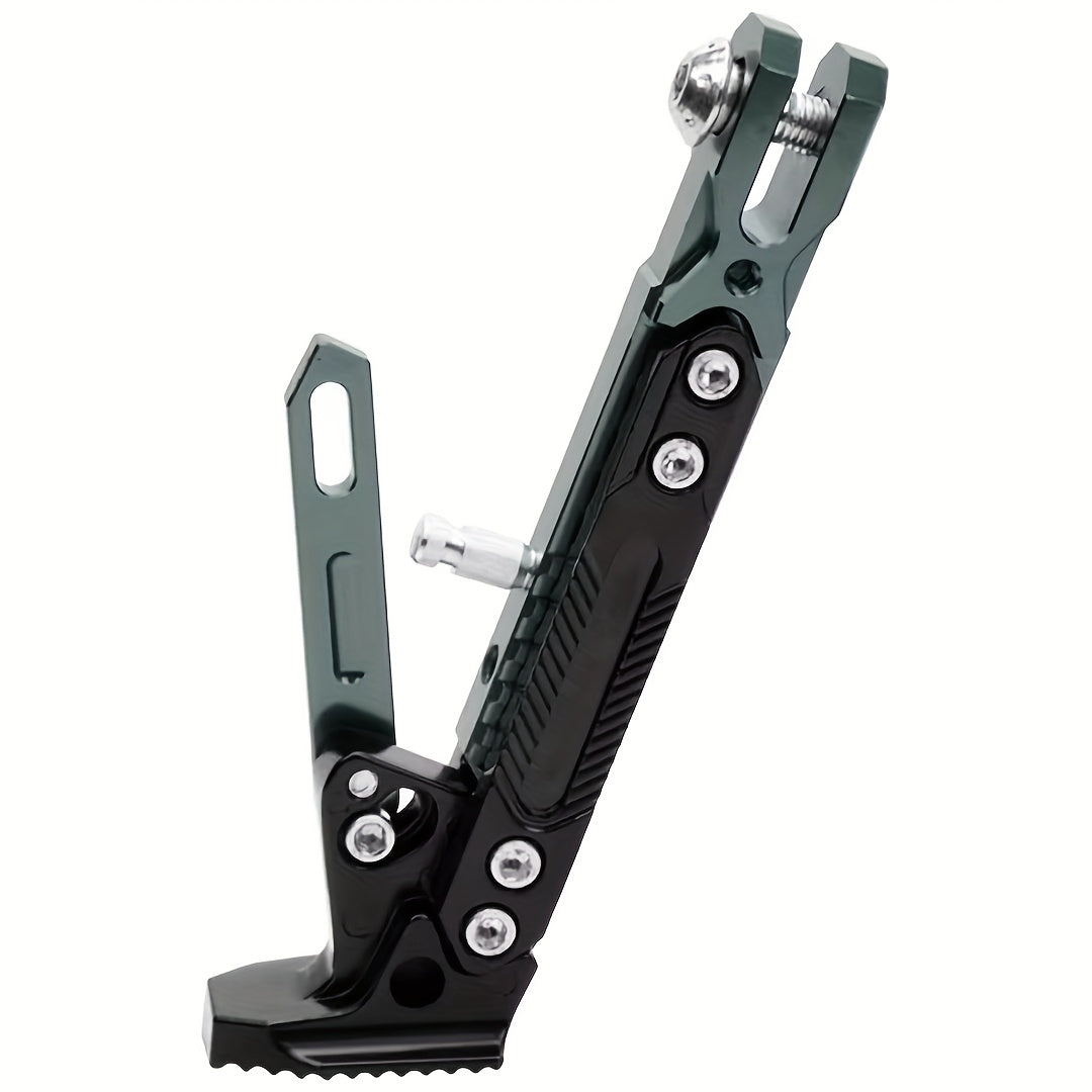 Motorcycle Kickstand Adjustable Side Stand – Aluminum Alloy, 330 LB Capacity, Universal Fit for Street Bikes Scooters Cruisers, 8 Colors