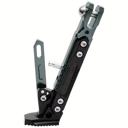 Motorcycle Kickstand Adjustable Side Stand – Aluminum Alloy, 330 LB Capacity, Universal Fit for Street Bikes Scooters Cruisers, 8 Colors