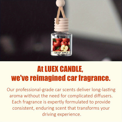 Set of 2 Car Air Freshener Diffusers - Vanilla Cream Scented Oil Diffuser for Vehicles, Lasting Fragrance for Over 45 Days