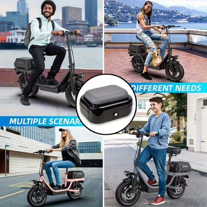 New Electric Scooter Tail Trunk with Passenger Seating Capability | Compatible with Kukirin KUGOO M5/M5PRO, Features a Safety Locking Seat Storage Box. Large Capacity, Soft Cushion, Universal Fit, Durable, Without Battery