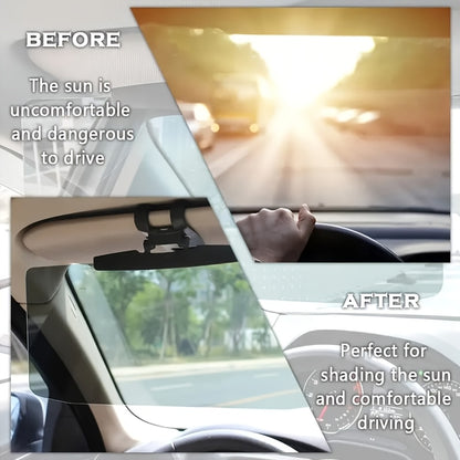 Car Visor Extender, Polarized Anti-Glare UV400 Blocker, Safety Clip Adjustable Extender, Universal, Safe And Comfortable Driving