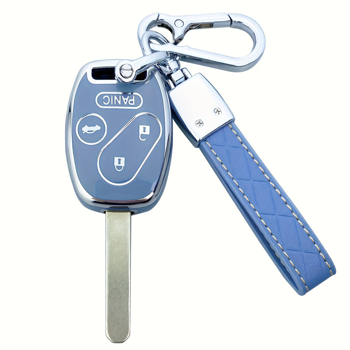 Honda Key Fob Cover Case – Accord Civic CR-V CR-Z Fit Odyssey Crosstour Protector Shell, Purple Blue White Black