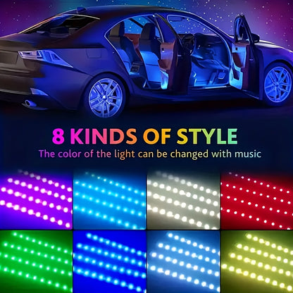 Easy Installation, Automotive High Brightness Neon Kits, Automotive LED Light Strips, Interior Lights, Christmas Decorations, USB Neon Accessories, Ambiance Light Strips, Foot Space Neon Kits, Without Battery