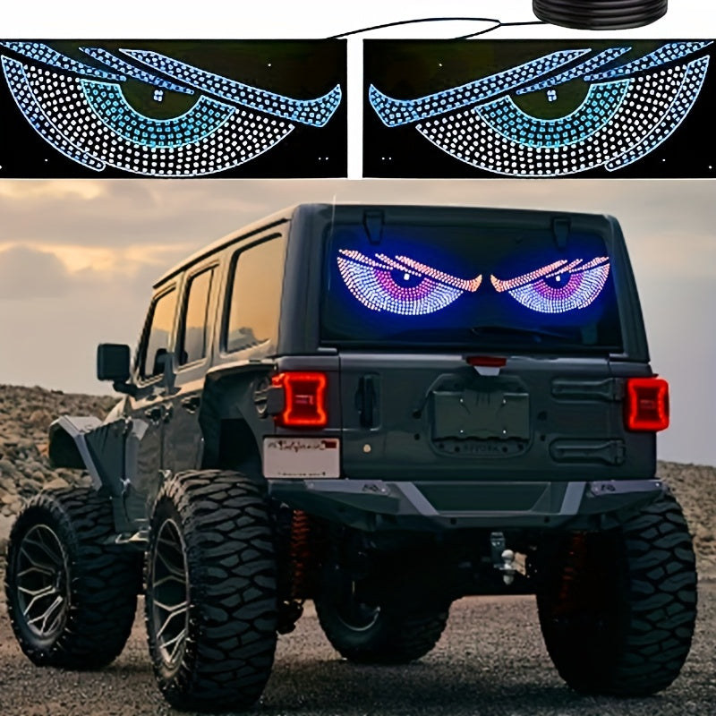LED Wheel Ring Lights with Remote Control – 7-Color Flashing Modes, Car Rim Light Kit for Truck SUV Pickup Offroad Vehicle, USB LED Strip Option
