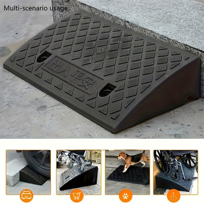 2pcs Car Sidewalk Ramp - Portable Threshold Ramp, Suitable for Sidewalks, Cars, Wheelchairs And Pet Mowing - Ideal for Homeowners And People with Mobility Issues - Outdoor Use - Great Gift for Seniors And Pet Owners