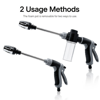 This Is a Robust Car Wash Gun Designed for High Pressure, Made from Sturdy Plastic And Does Not Include a Water Hose. It Comes with an Adjustable Nozzle And Is an Effective Cleaning Device Ideal for Both Motorcycles And Cars