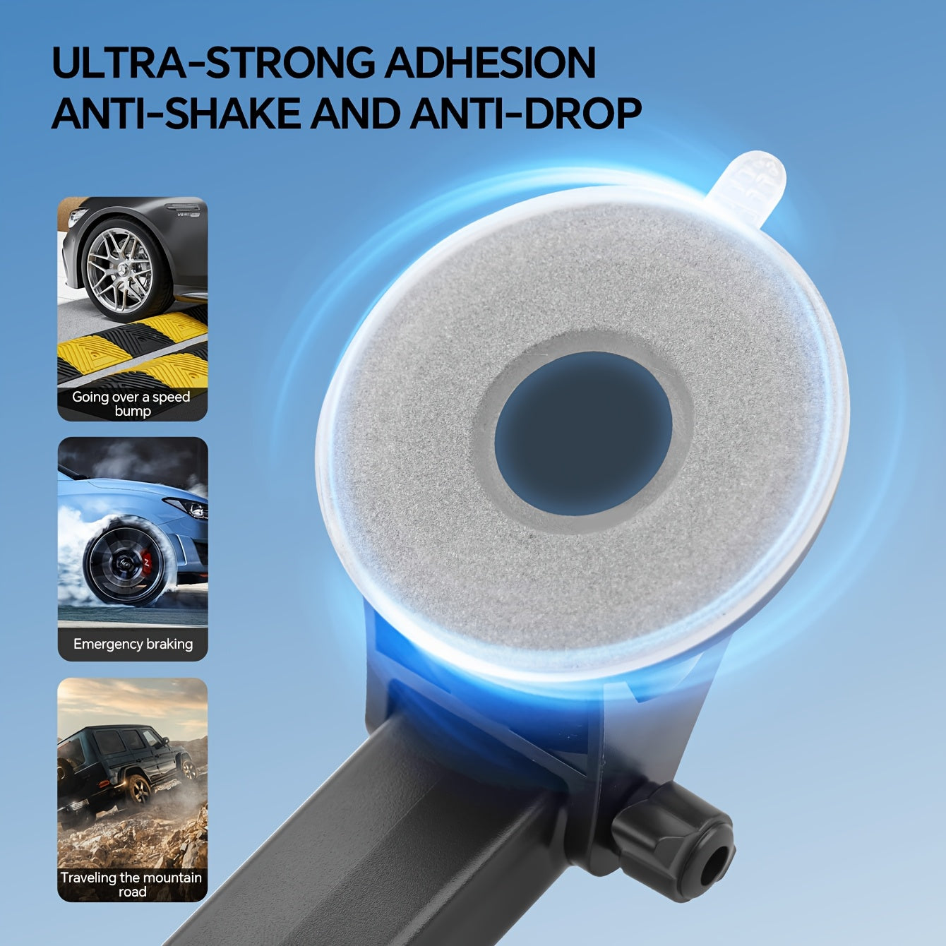 Upgraded Truck Magnetic Mobile Phone Stand - Adjustable Arm with Ergonomic Grip, Strong Suction Cup And Elliptical Design, Compatible with iPhone, Samsung, Android Smartphones, General Motors, Fashion Accessories, Texture Anti Slip Pad