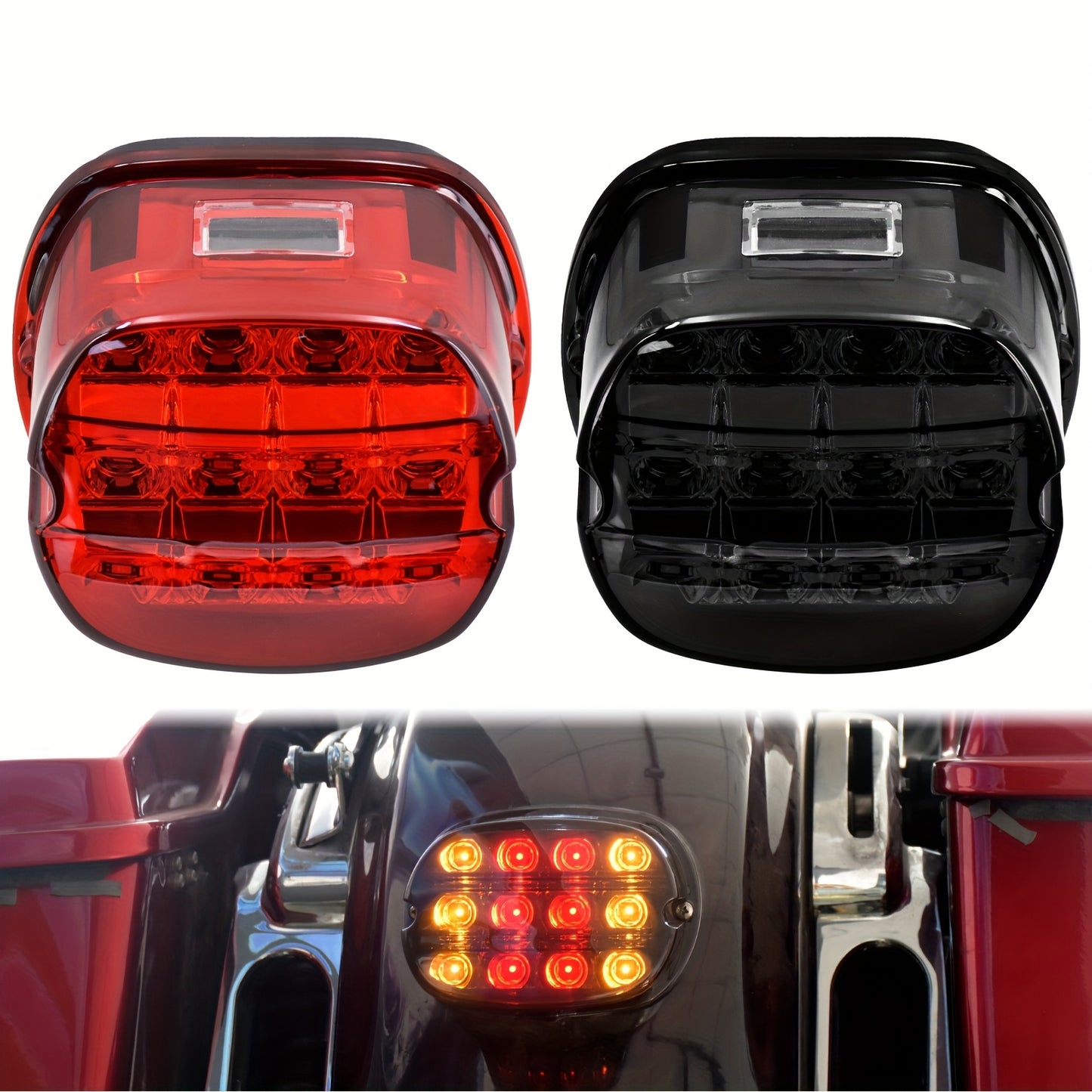 LED License Plate Rear Lamp for Harley-Davidson – Sportster, Dyna, Touring, Road King & Electra Glide