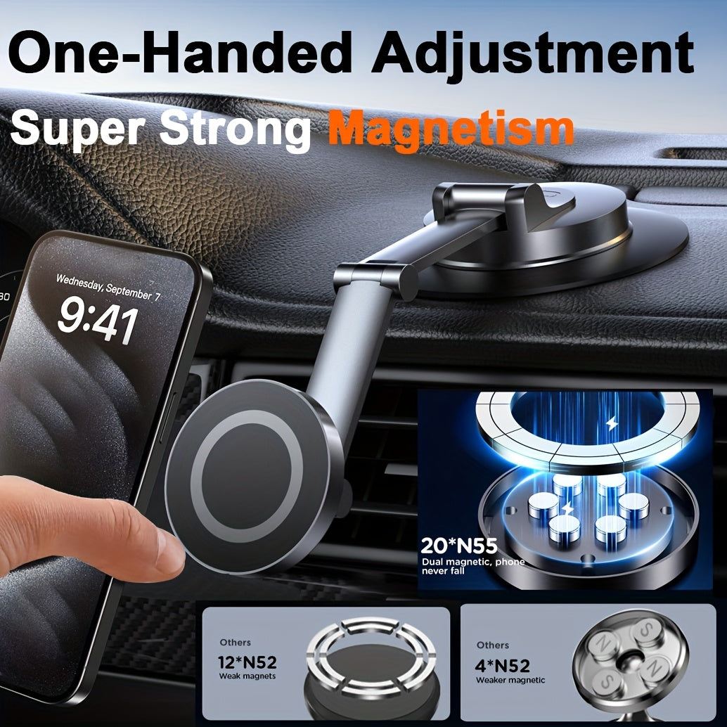 Magnetic Car Phone Holder Mount Phone Mount for Car Dashboard Cell Phone Holder Fit for iPhone Smartphone