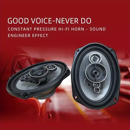 2pcs 6X9 inch1200W 5-way car mounted high fidelity full frequency coaxial speaker,preferred for modified vehicles Auto Audio Music Stereo Subwoofer Full Range Frequency,car stereo speakers,car door speakers