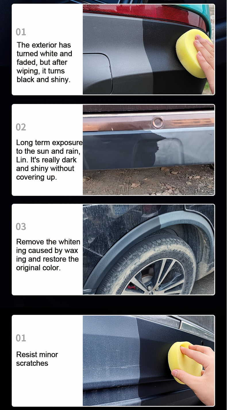 150G/5.29Oz Complete Car Revitalization Set: Restore Plastic, Enhance Interior Shine, Tires & Fix Discoloration - Suitable for Halloween Treats, Christmas Presents