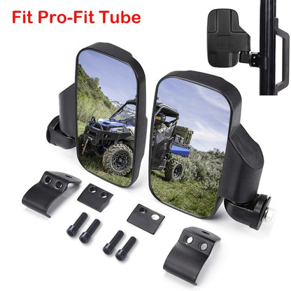 1 Pair UTV Rear View Side Mirrors for Polaris Ranger 500 570 XP 900 1000/General 1000