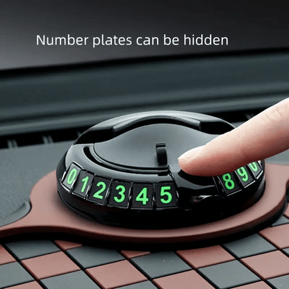[Non-Slip PVC Dashboard Pad] Car Dashboard Pad With Rotating Mobile Phone Holder And License Plate - Non-Slip PVC, High Quality, Ergonomic Oval Design To Enhance Grip And Safe Driving