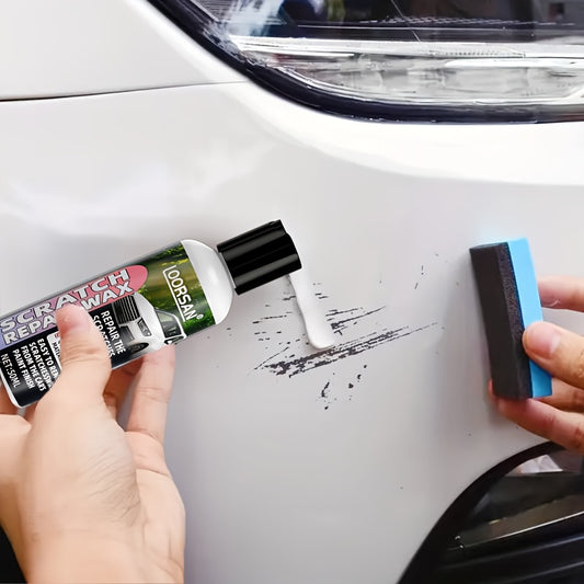 Car Scratch Repair Paste Set - Wax And Nano Shine Swirl Eliminator for Deep Scratch Fixing, Paint Surface Restoration, And Polishing, Suitable for All Vehicle Colors