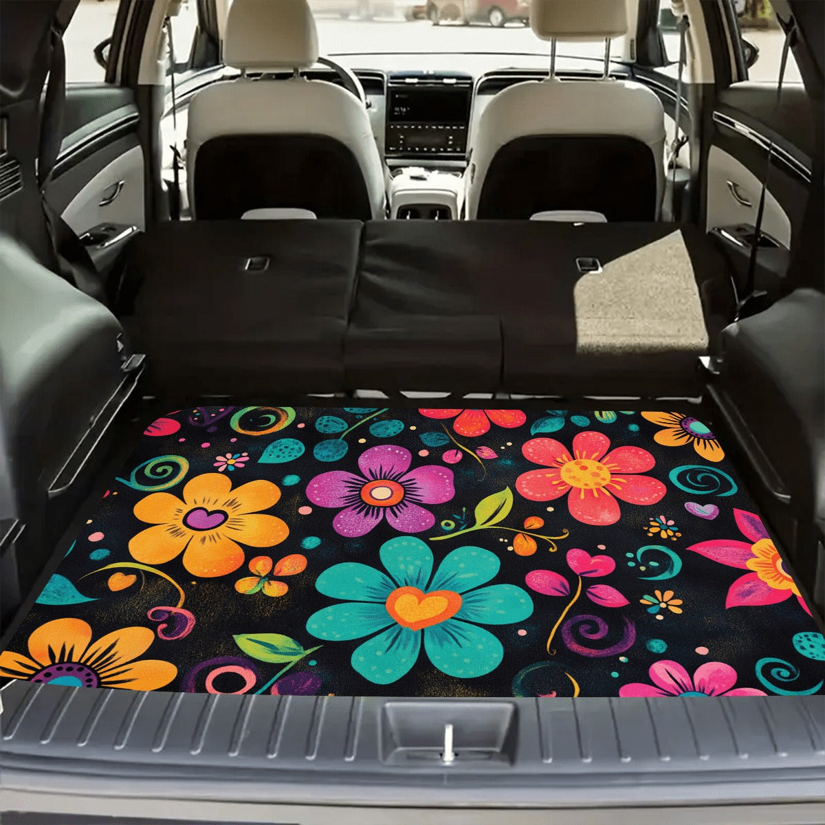 Various Patterns Car Trunk Mats, Non-slip and Durable Cargo Liner with Distinctive Designs, Waterproof Car Trunk Floor Mats To Protect The Vehicle Interior From Dirt, Spills and Scratches