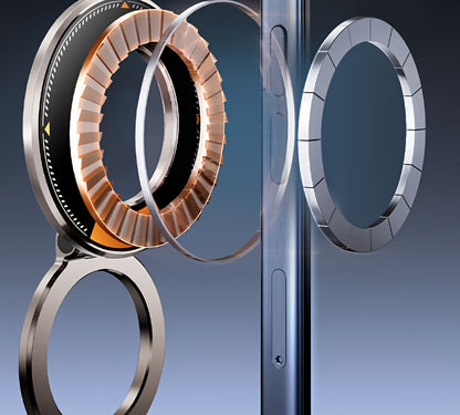Magnetic Car Phone Holder [78+LBS Strongest Suction And 2400gf Strongest Magnetic Force] 360° Adjustable Car Phone Holder, Car Phone Holder for I Phone 16 Pro Max 15 14 13 12 Plus (Aluminum Alloy)