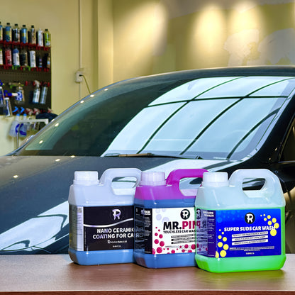 Pink Car Pre Wash Foam Touchless Bug Tar Remover Ph Neutral Snow Foam for Safe DIY Detailing Pre Soak Before Contact Wash Safe for Ceramic Coating (340oz)
