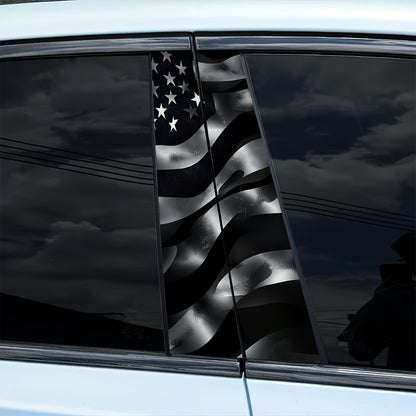 2pcs National Flag Pattern Car Stickers: Waterproof And Scratch-Resistant, Suitable for All Vehicle Models - Car Decoration for Festivals, Compatible with Laptops And Cars