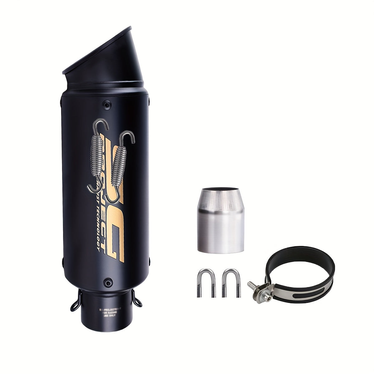 ANMIEN Sturdy Motorcycle Exhaust Pipe - 51/60Mm Diameter, Made of Stainless Steel, Compatible with NMAX 125/155, for Suzuki GSX650F, GSX1250, GSX650R, Motorcycle Exhaust, Enhances Vehicle Performance, Stylish Exhaust Design