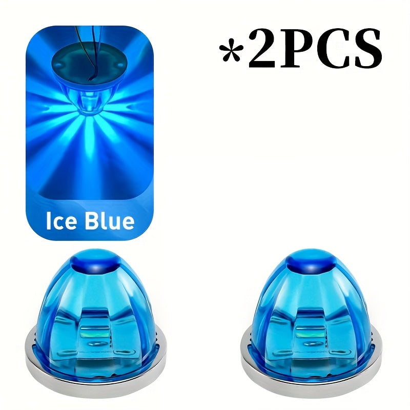 2pcs Car Side Ground Lights, Watermelon LED Always-on Car Side Lights, Truck Side Indicator Lights, Easy to Install, Suitable for Various Vehicles, Suitable for Semi-trailers And Boat Trailers, No Battery Required, Includes Screws