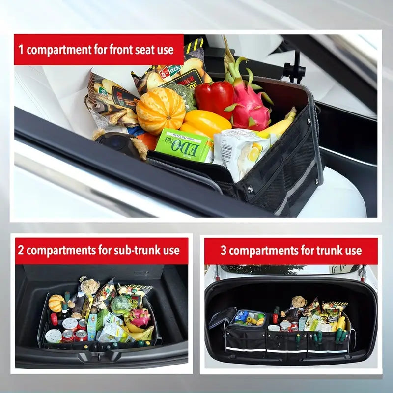 Arrange Your Vehicle Using This Collapsible Trunk Organizer And Compact Storage Pouch