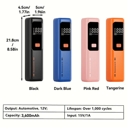 Cordless Tire Inflator 150PSI Portable Air Compressor with USB-C Charging & 3X Quick Inflate for Car Motorcycle Bicycle – One-Button Smart Pump