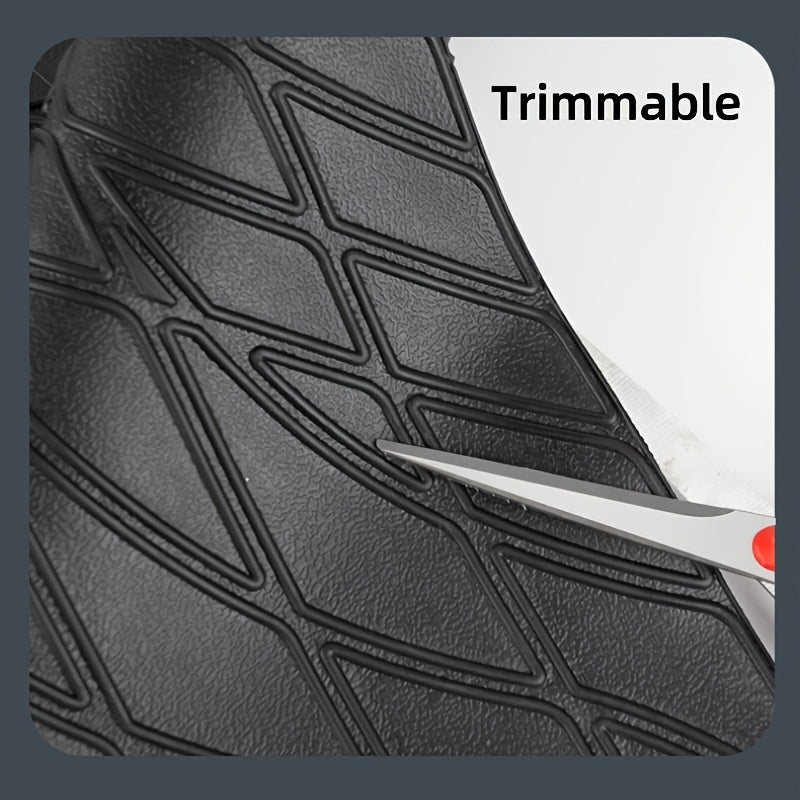 Vehicle Mat Universal Fit Trunk Cargo Liner All Weather Protection Seat Back Protector Trim-to-Fit Trunk Mat Compatible with Most Cars SUV Sedan