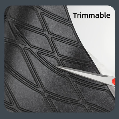 Vehicle Mat Universal Fit Trunk Cargo Liner All Weather Protection Seat Back Protector Trim-to-Fit Trunk Mat Compatible with Most Cars SUV Sedan