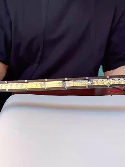 8/15/22 Inch Ultra-thin LED Double Row Strip Light, Ultra Bright LED Strip Light Used For Car, Truck, for Jeep, Off-road, ATV Boat Lighting, Battery Free, Without Battery