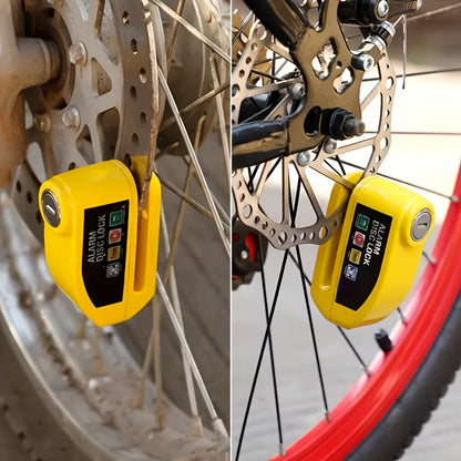 Motorcycles Handlebar Lock, Motorcycle Disc Brake Lock, Motorcycle Locks Anti-Theft Security Wheel Disc Lock, with 2 Keys for Motorbike Bike Bicycles Scooter