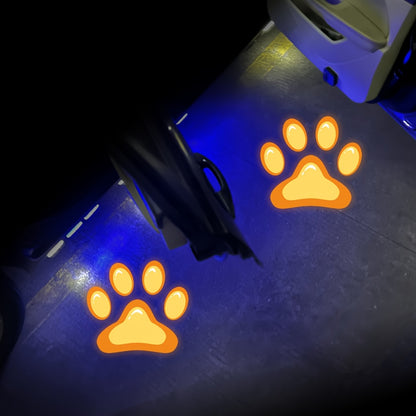 2pcs Door Light Logo LED Projector Car Door Step Courtesy Welcome Lights Cute Pattern Projection Light Festive Atmosphere Door Night Light